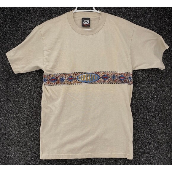 Pipeline Shirt Mens Large Spirit of Hawaii Surf North 1990's Made IN USA  Beige - Picture 1 of 8